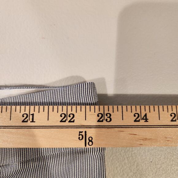 Lane Bryant Black White Striped 4 Season Slim Capri Seersucker Pants Size 26 - Picture 7 of 11